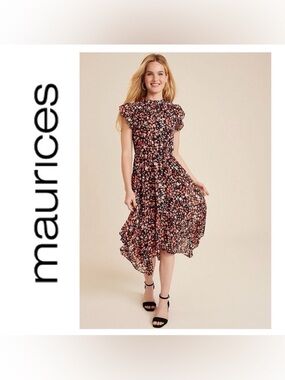 Maurices High Low mock neck Sundress, Size XS